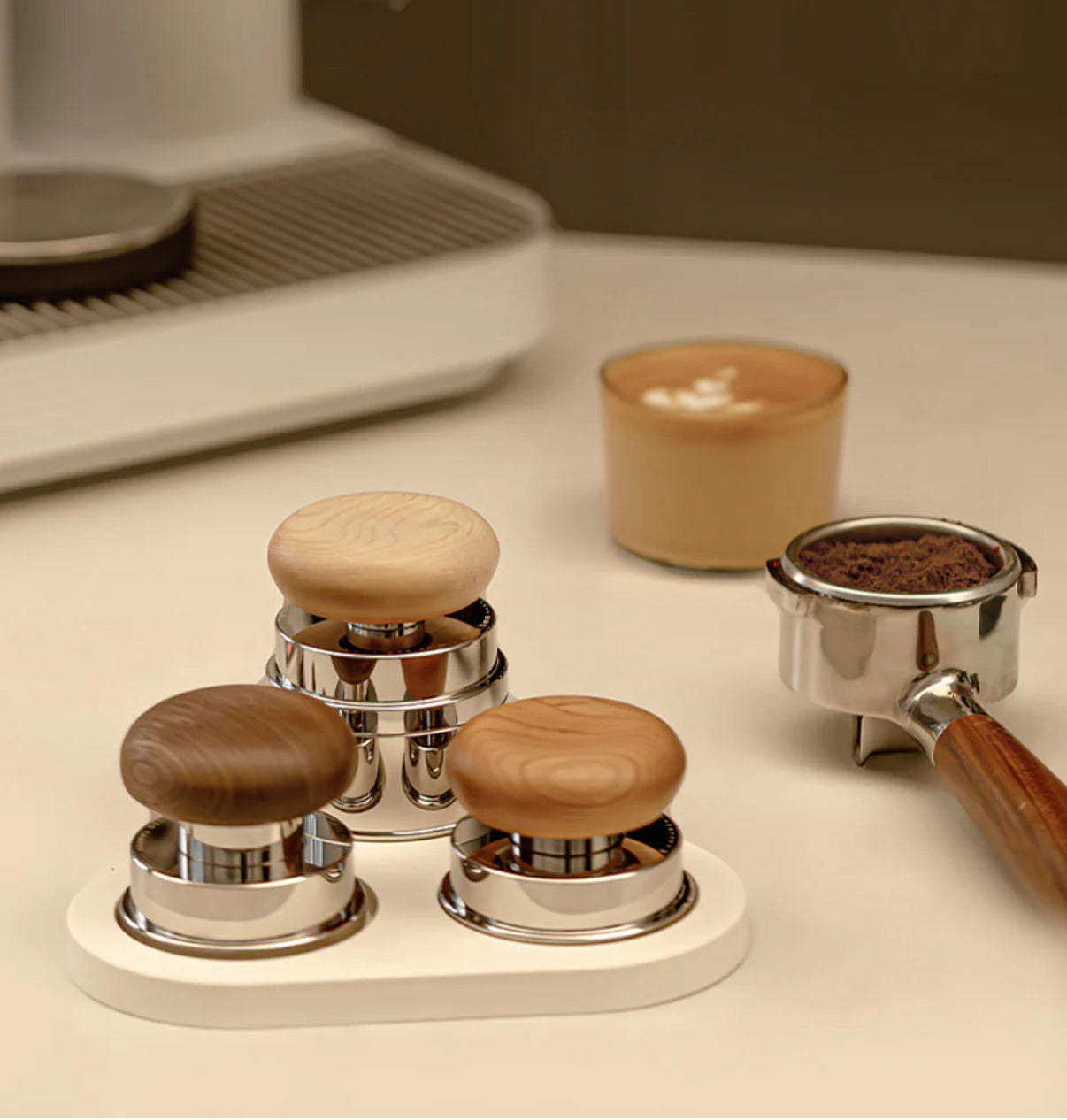 TIMEMORE- PUCKS Espresso Accessories Set[Wooden Grip]    58m
